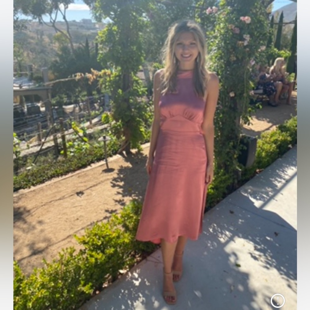 Abercrombie silk halter dress